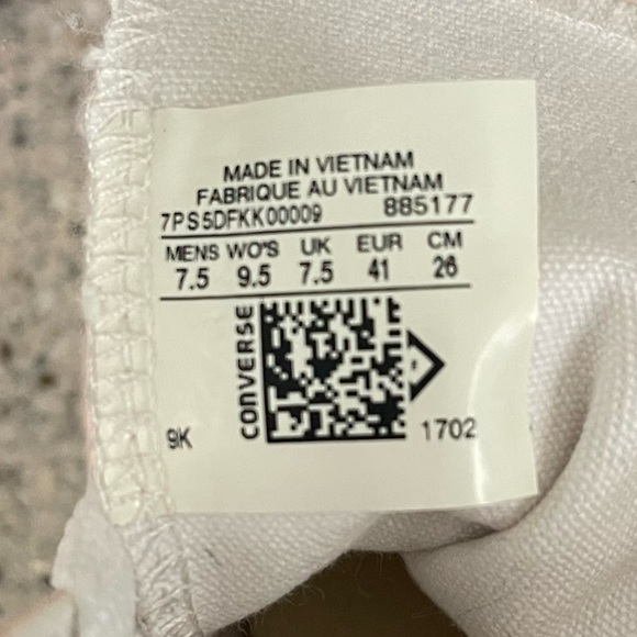 Converse All Star Chuck Taylor Peach Pink Hi Top Sneaker Size 9.5 Women 7.5 Men - Picture 9 of 10